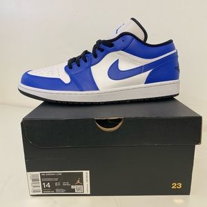 Air Jordan 1 Low Game Royal 553558-124 Size 14 I